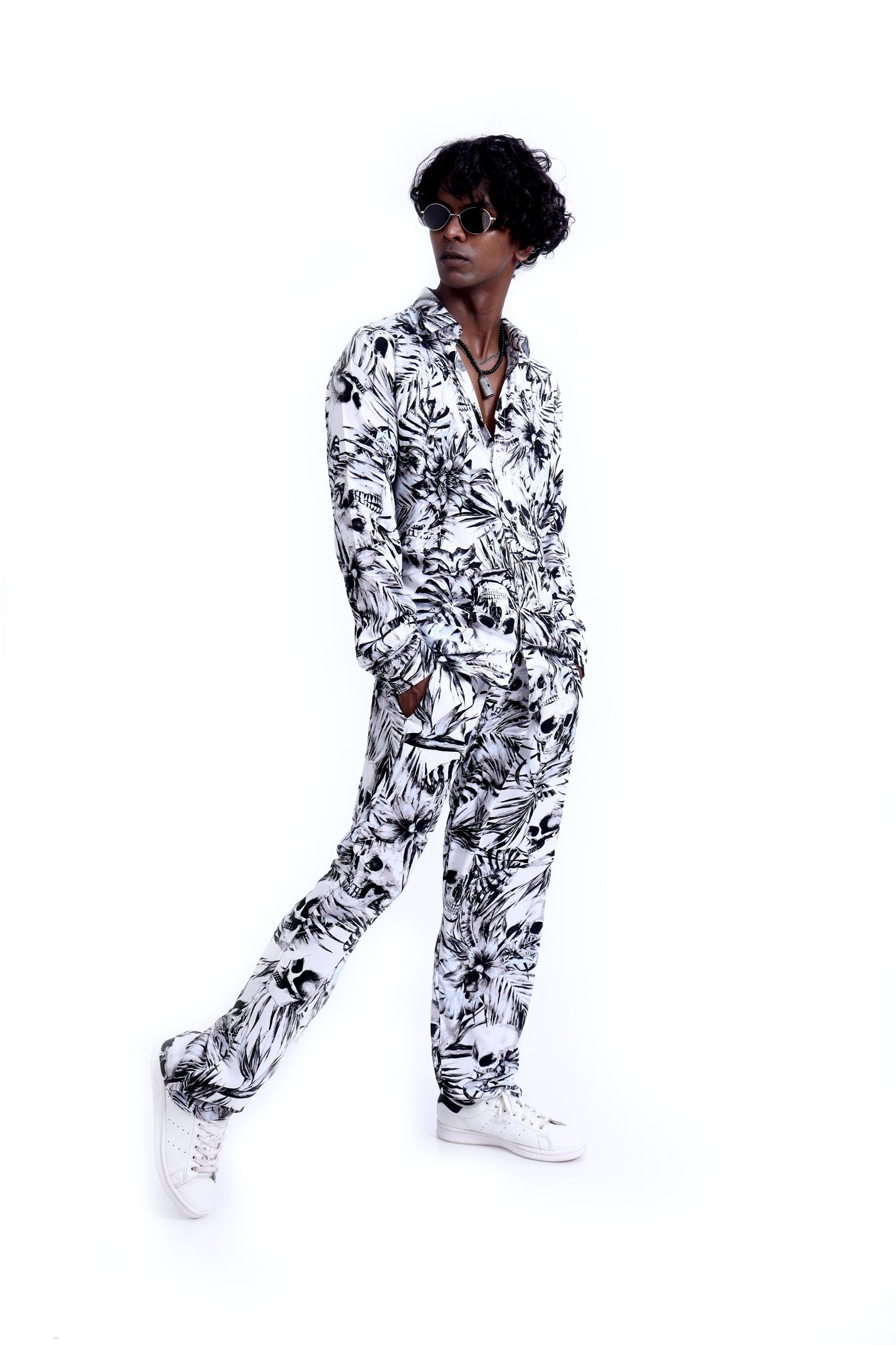 SKULL LEAVES CO-ORD SET