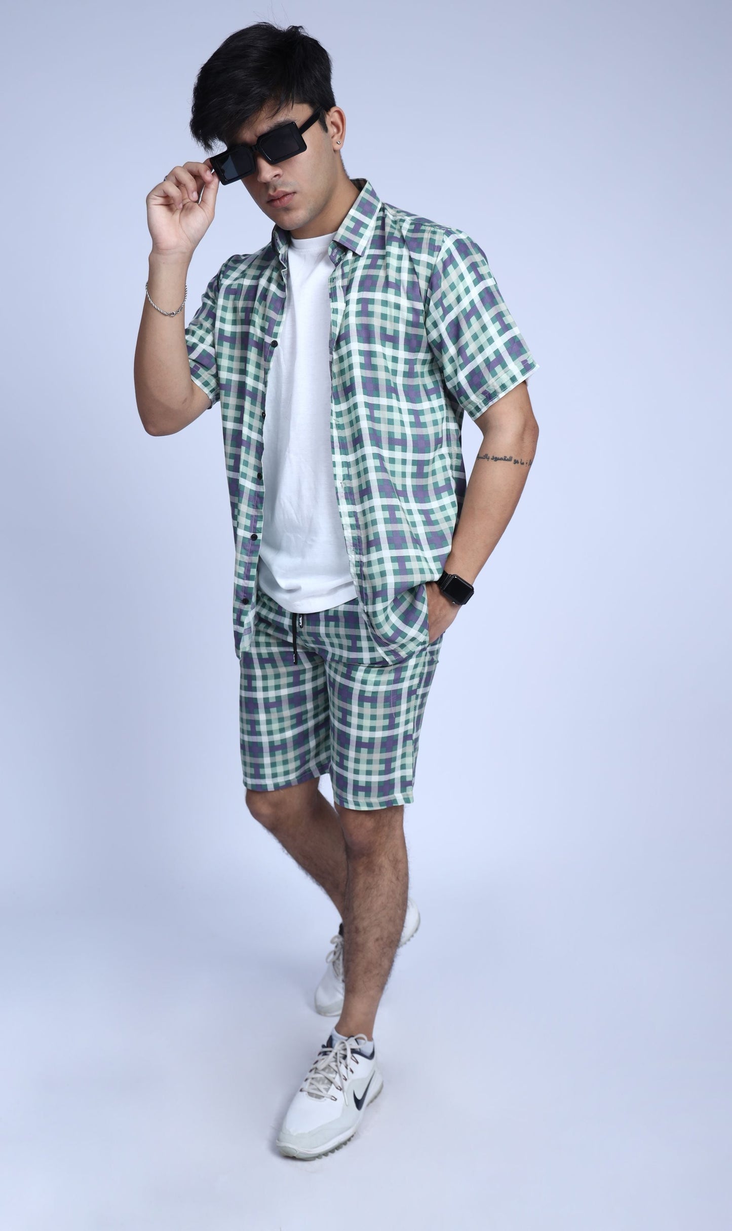 GREEN CHECK CO-ORD SET
