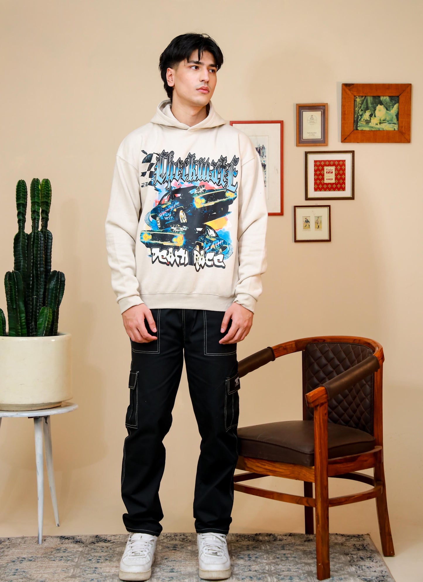DEATH RACE OVERSIZED HOODIE