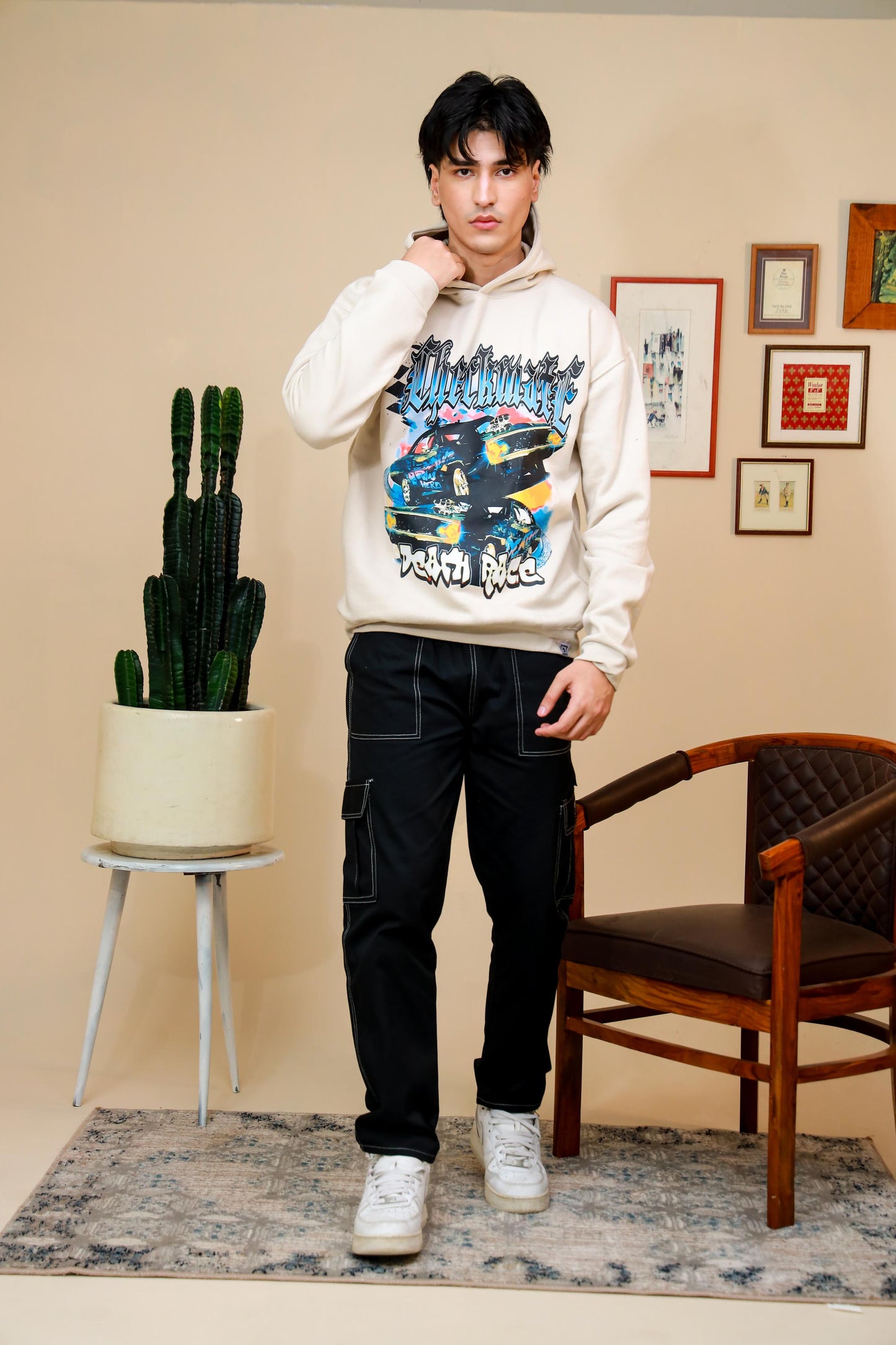 DEATH RACE OVERSIZED HOODIE