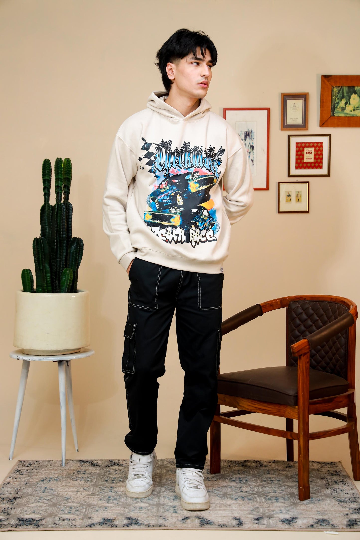 DEATH RACE OVERSIZED HOODIE