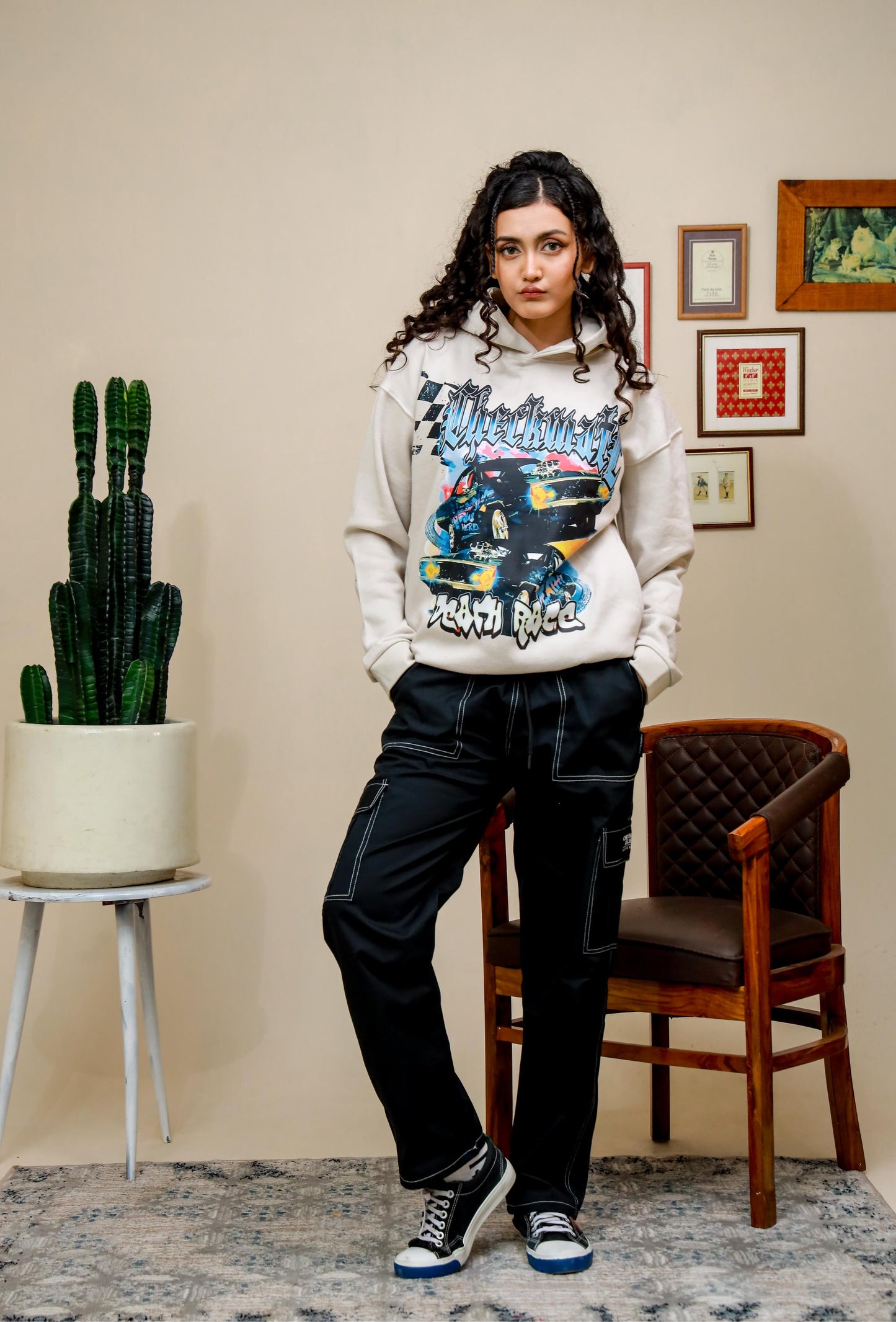 DEATH RACE OVERSIZED HOODIE