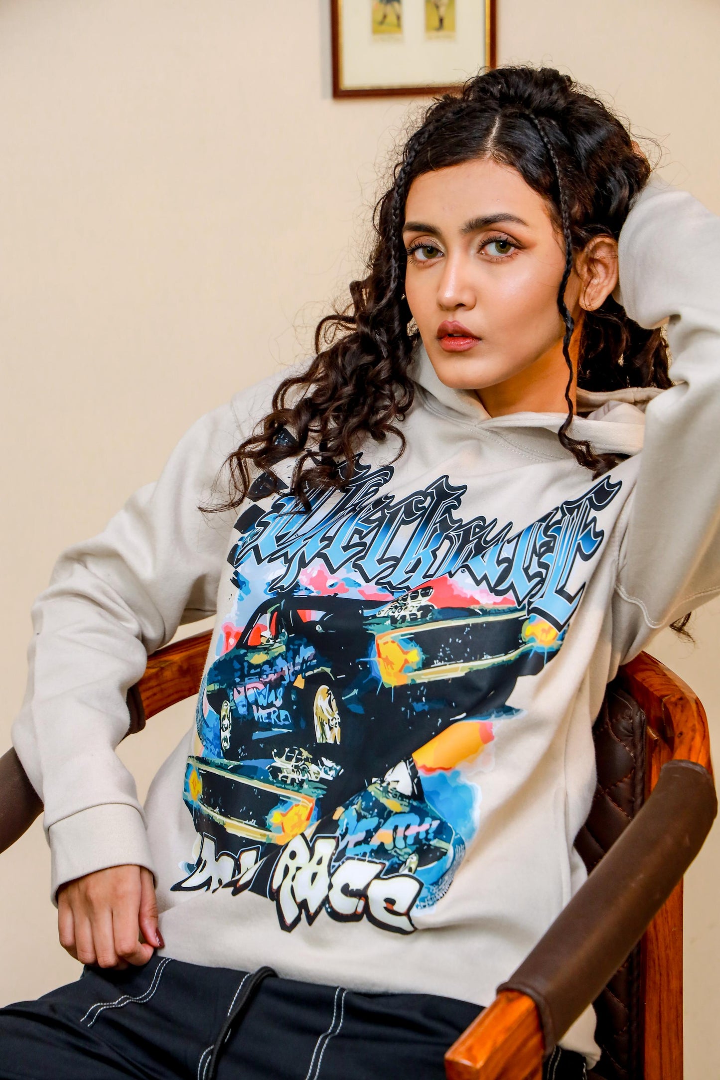 DEATH RACE OVERSIZED HOODIE