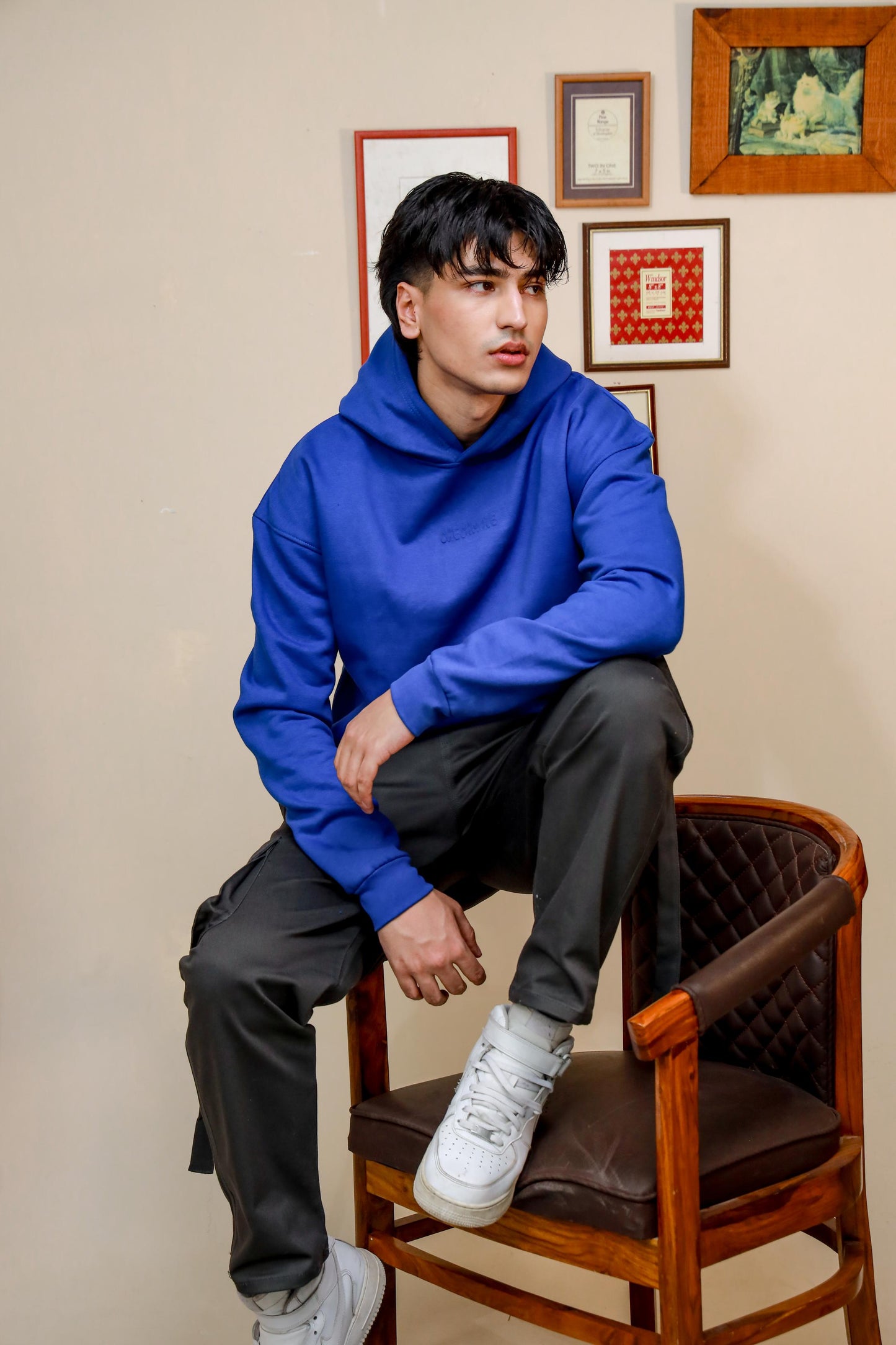 ROYAL BLUE HEAVY WEIGHT OVERSIZED HOODIE