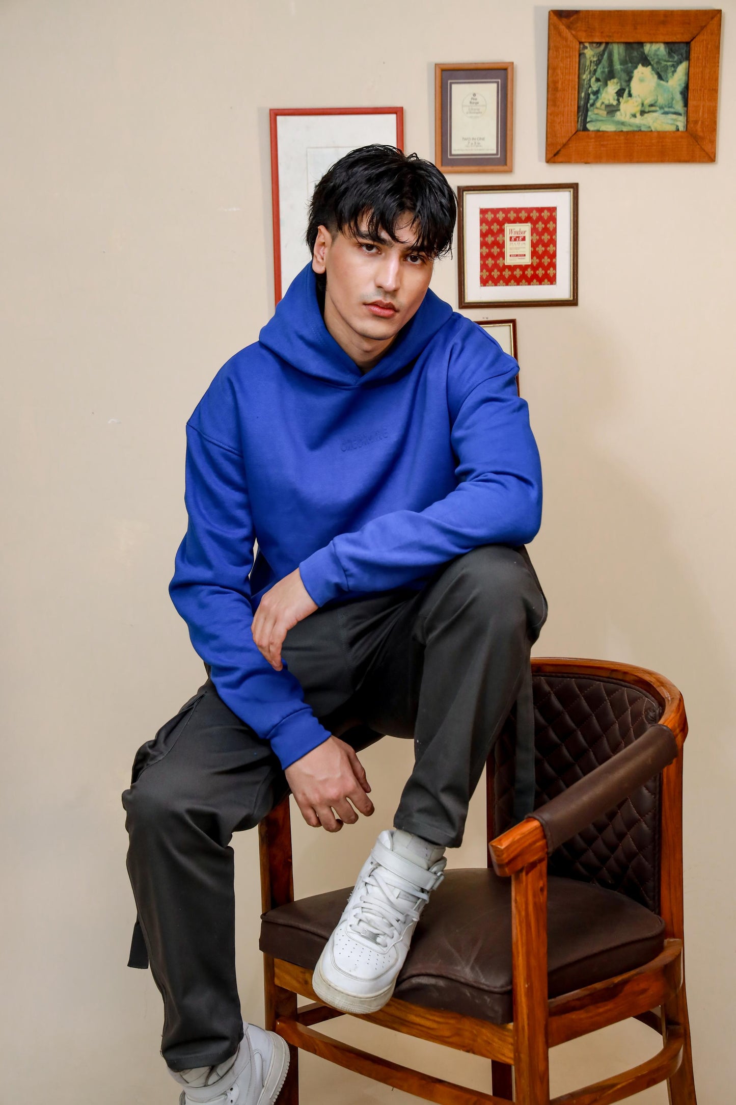 ROYAL BLUE HEAVY WEIGHT OVERSIZED HOODIE