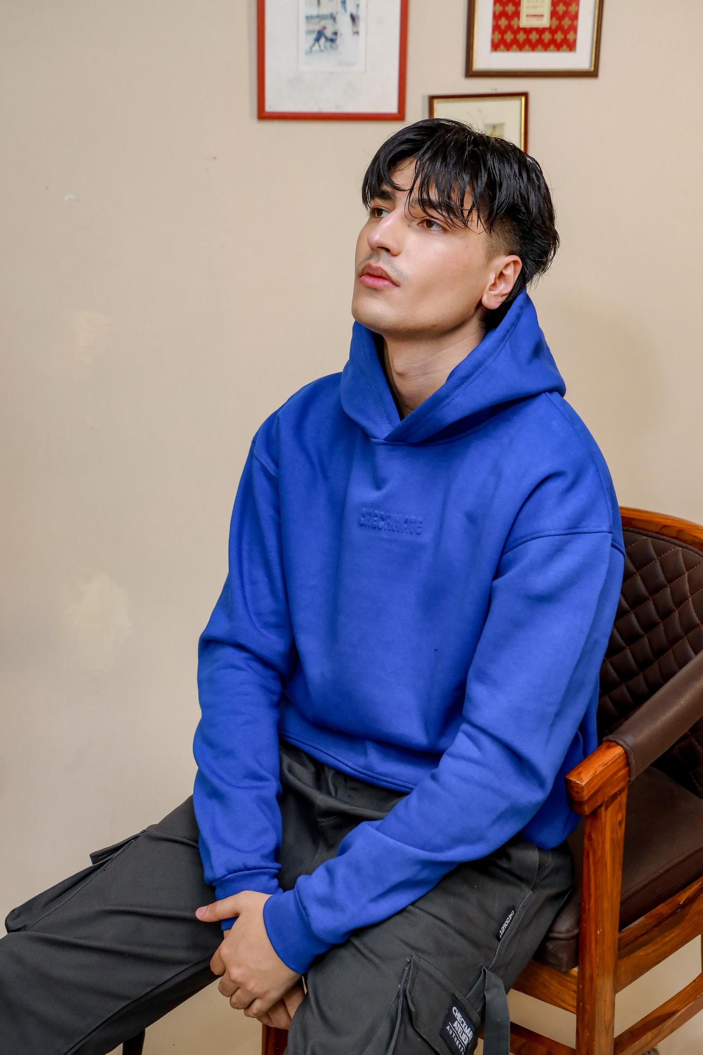 ROYAL BLUE HEAVY WEIGHT OVERSIZED HOODIE