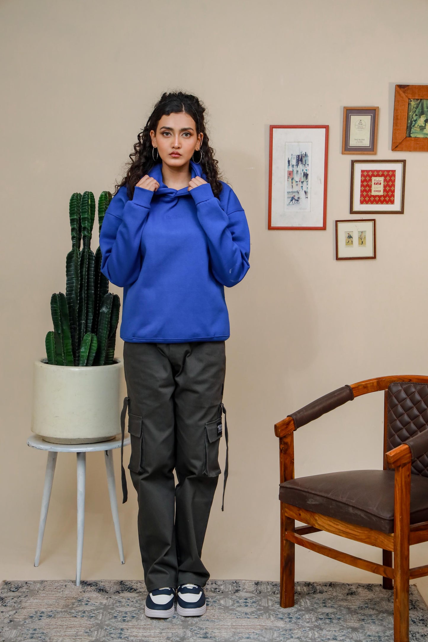 ROYAL BLUE HEAVY WEIGHT OVERSIZED HOODIE