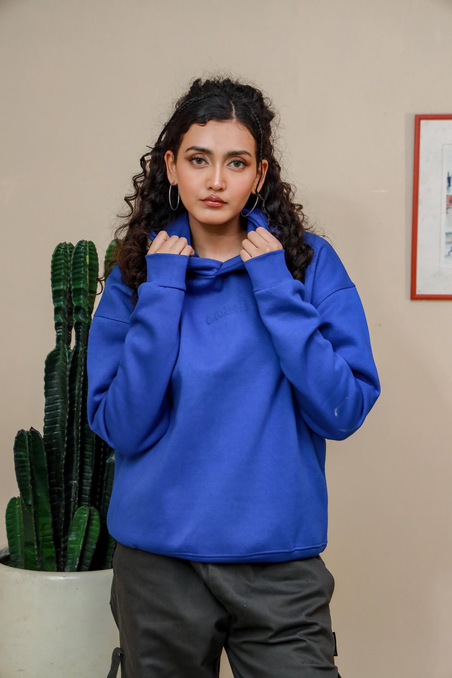 ROYAL BLUE HEAVY WEIGHT OVERSIZED HOODIE