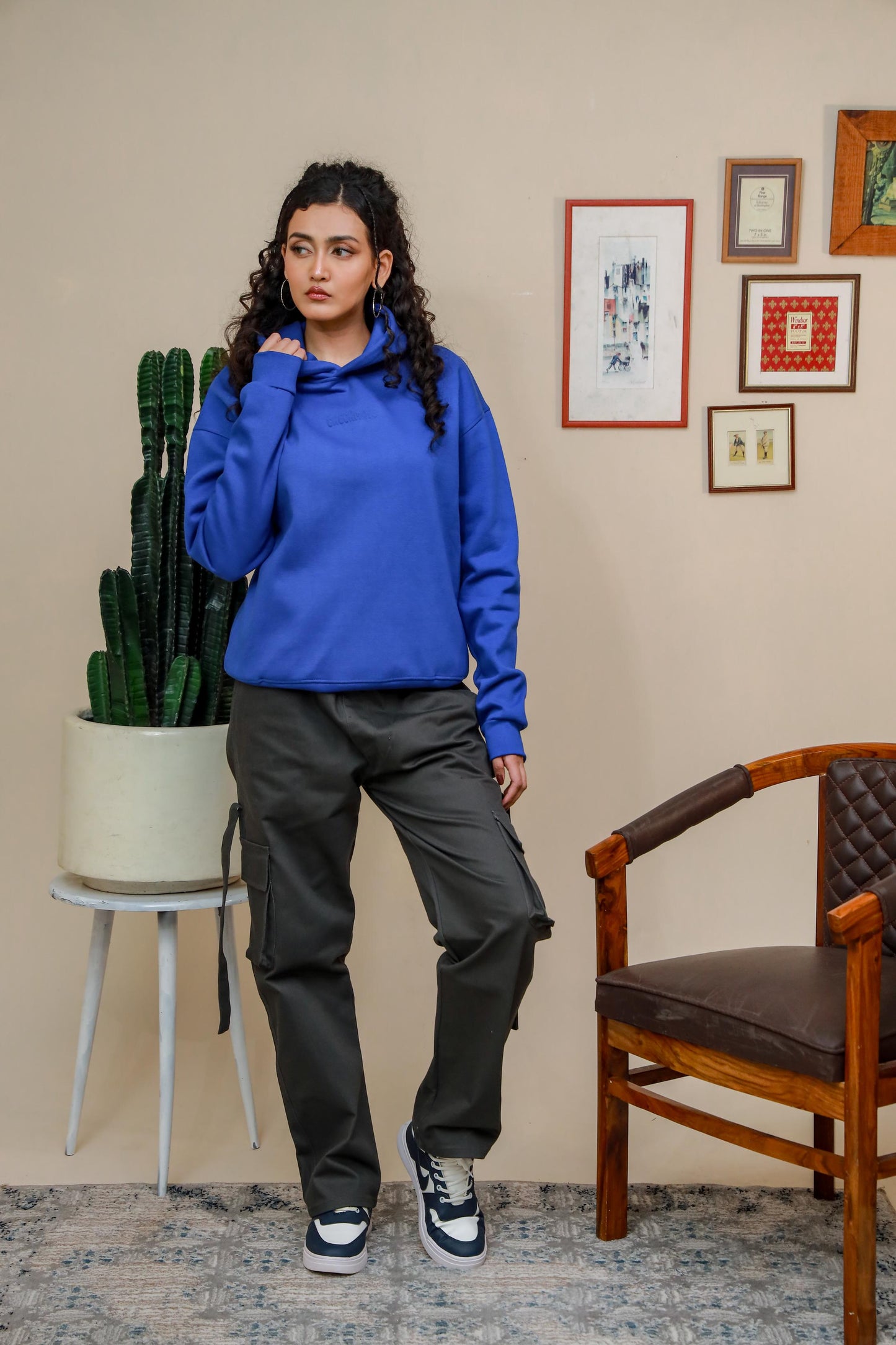 ROYAL BLUE HEAVY WEIGHT OVERSIZED HOODIE