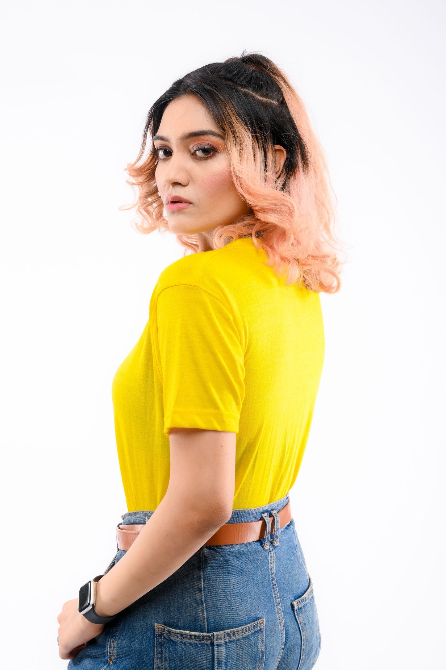 Yellow Round Neck T-Shirt