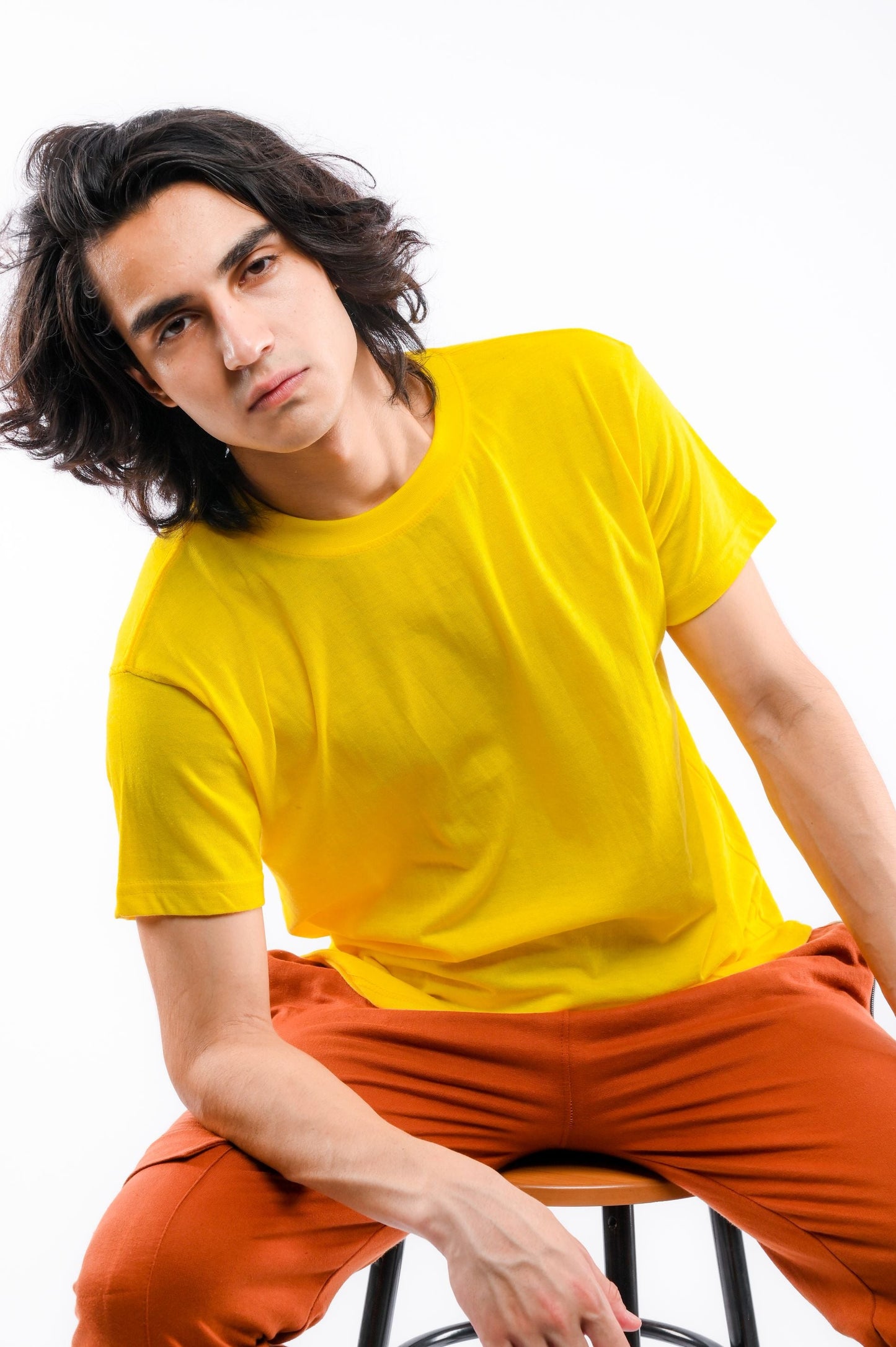 Yellow Round Neck T-Shirt