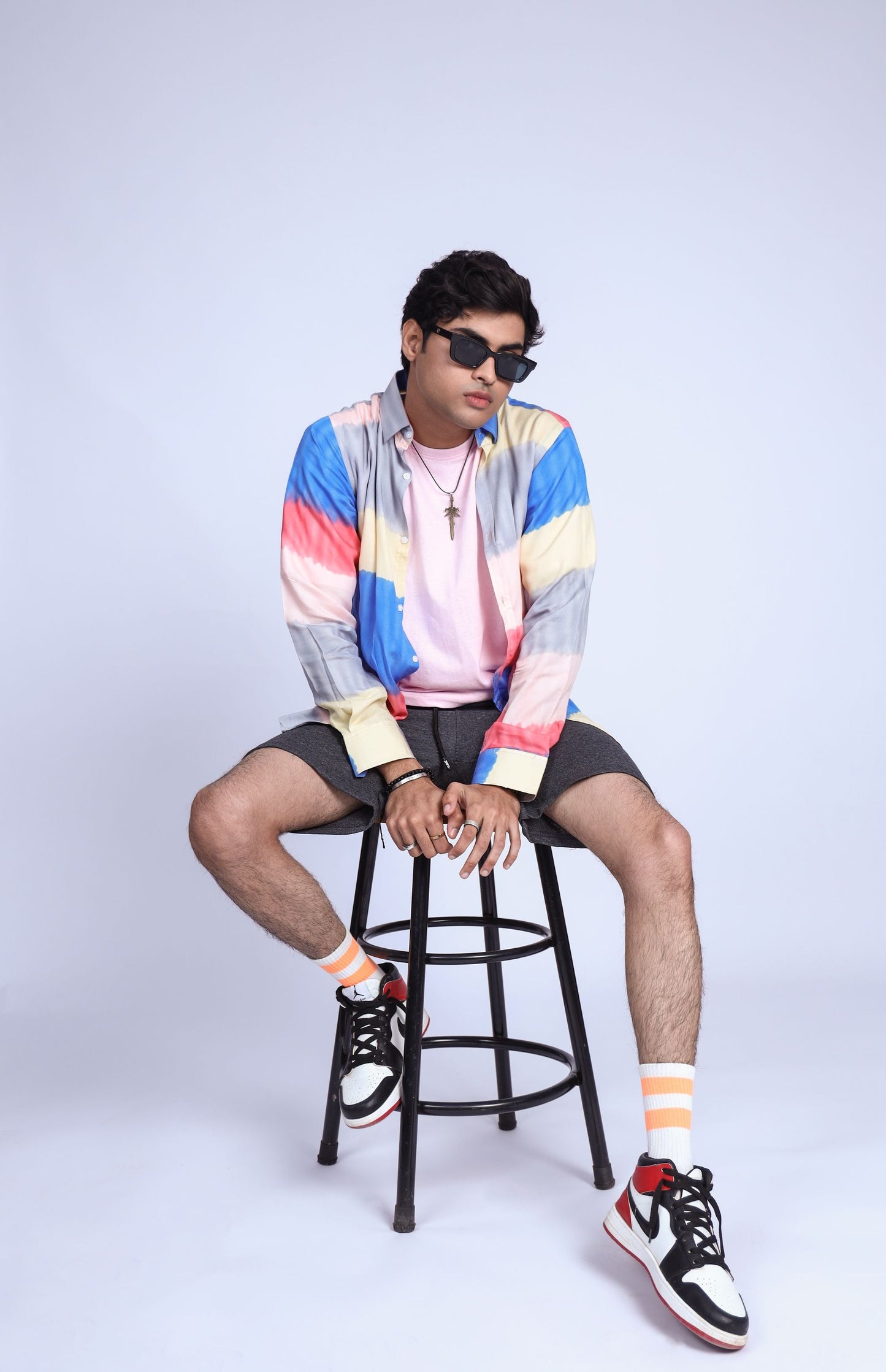 DARK MULTI SHADES CASUAL SHIRT