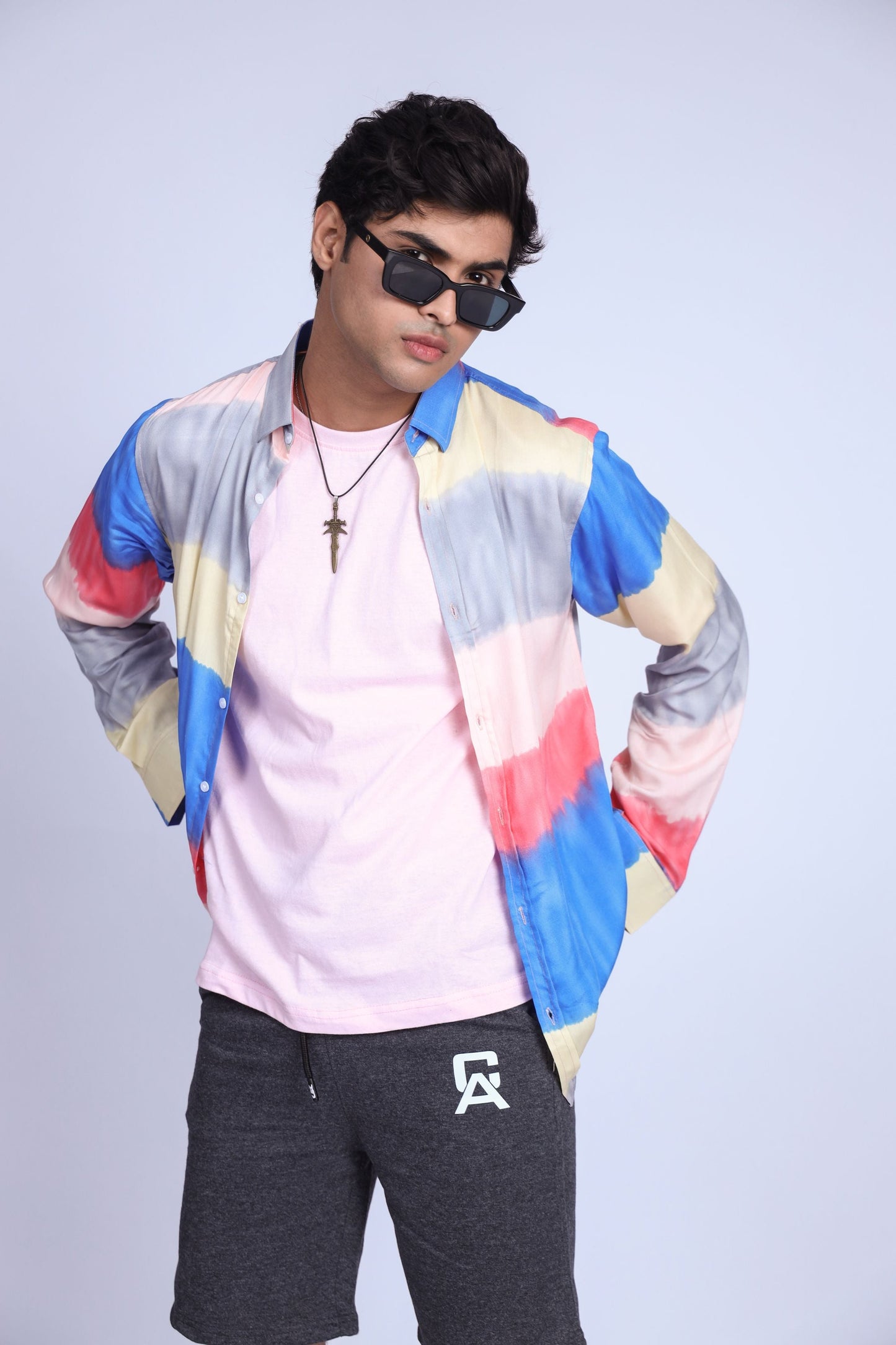 DARK MULTI SHADES CASUAL SHIRT