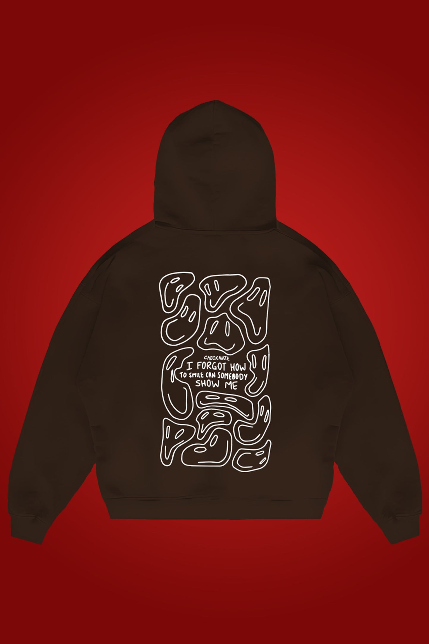 FORGOT TO SMILE OVERSIZED HOODIE