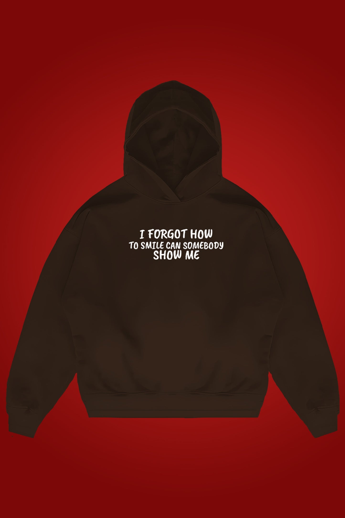 FORGOT TO SMILE OVERSIZED HOODIE